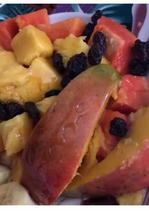 Una foto de Ensalada tropical
