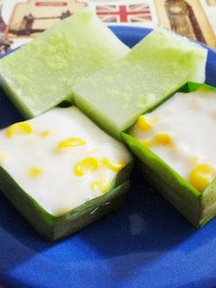 Foto resep Kue talam takir pandan jagung (kue tako)