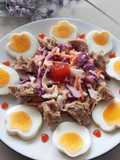Coleslaw with Pieces of Beef Patty