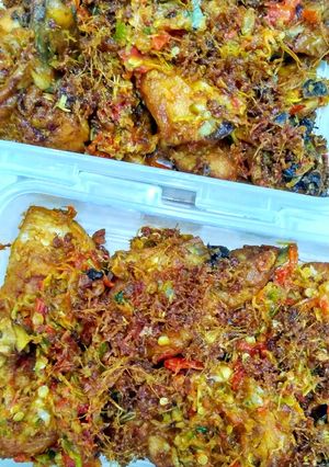 Foto resep Ayam lengkus penyet sambal daun bawang