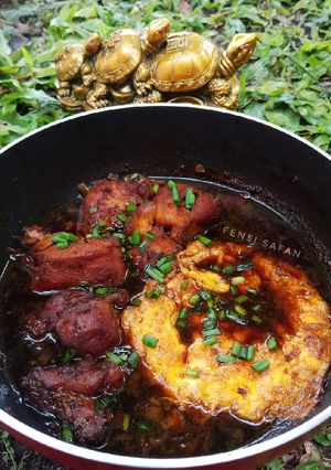 Foto resep Ayam Telor masak kecap