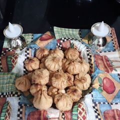 A picture of Bappa special Dryfruit modak.