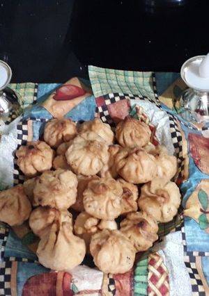 A picture of Bappa special Dryfruit modak.