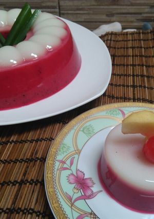 Foto resep Agar - agar Buah Naga