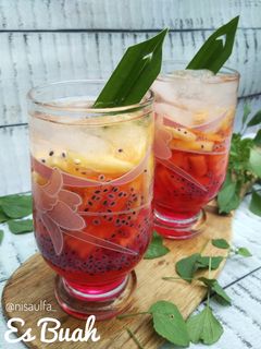 Foto resep Es Buah Simple #bikinramadanberkesan
