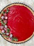 Cranberry Curd Tart