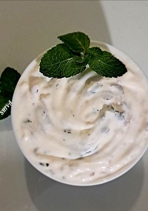 عکسی از دستور ماست چکیده طعم دار(ماست و نعناع)