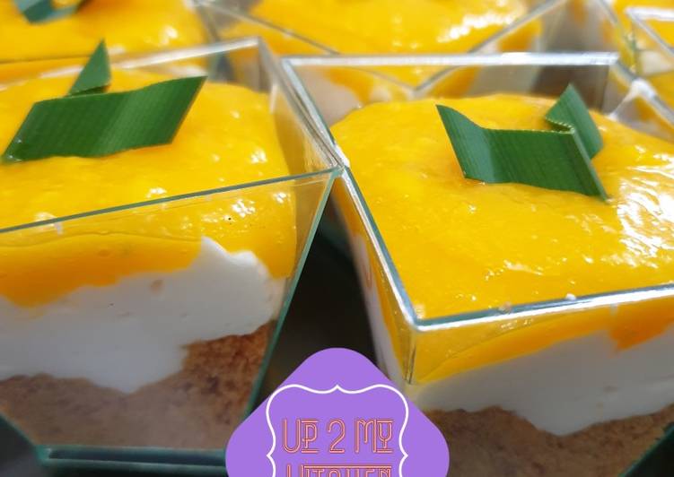 Cara Membuat No Bake Coconut Vanilla Cheesecake Anti Gagal