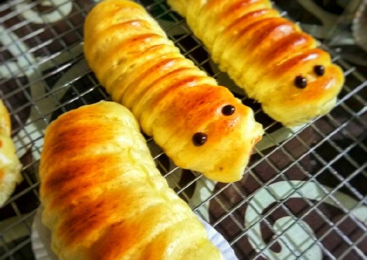 Resep Caterpillar bun | Langkah Membuat Caterpillar bun Yang Enak Dan Mudah