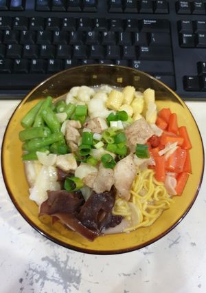 Foto resep Mie Siram Kari Ayam