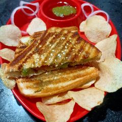 Chutney Aloo Toast A picture of Chutney Aloo Toast.