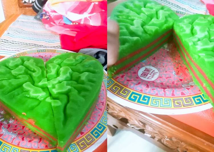 Resep Bolu kukus 2 warna yang Lezat