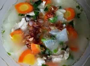 Foto resep Sup ayam lobak putih wortel