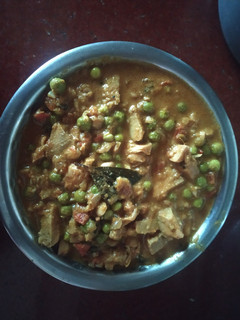பலாக்காய் பச்சை பட்டாணி வறுவல் செய்முறை முக்கிய புகைப்படம்