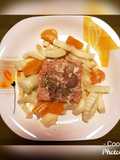 Trancio di salmone con insalata di finocchi e arance