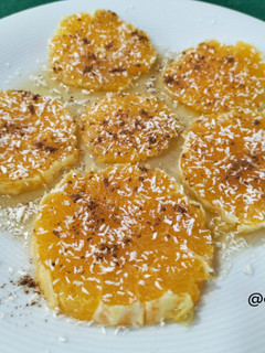 Una foto de Naranja al plato