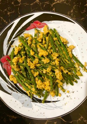 Foto resep Baby buncis salted egg