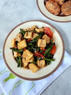 Foto resep Tumis Kacang Panjang & Tahu