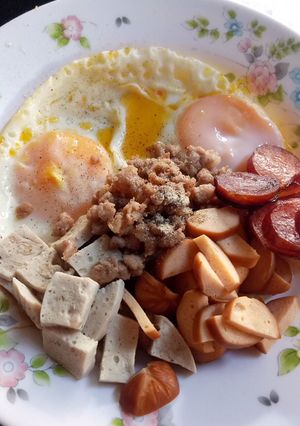 รูปของ ไข่กระทะทรงเครื่อง