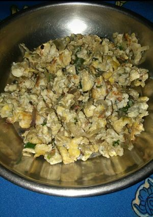 A picture of Egg bhuji.