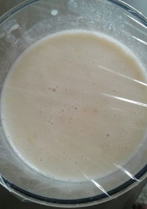 Una foto de Licuado de banana y naranja