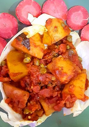 A picture of Colourful sabzi.