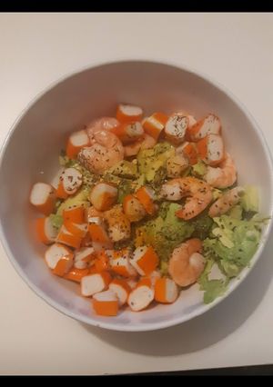Une photo de Salade des restes de frigo