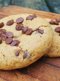 Una foto de Cookies de Gofio con chispas de chocolate