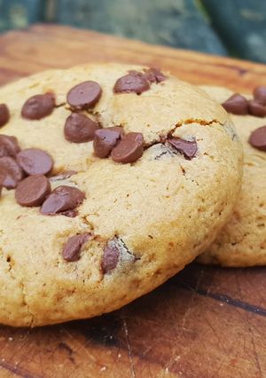 Una foto de Cookies de Gofio con chispas de chocolate