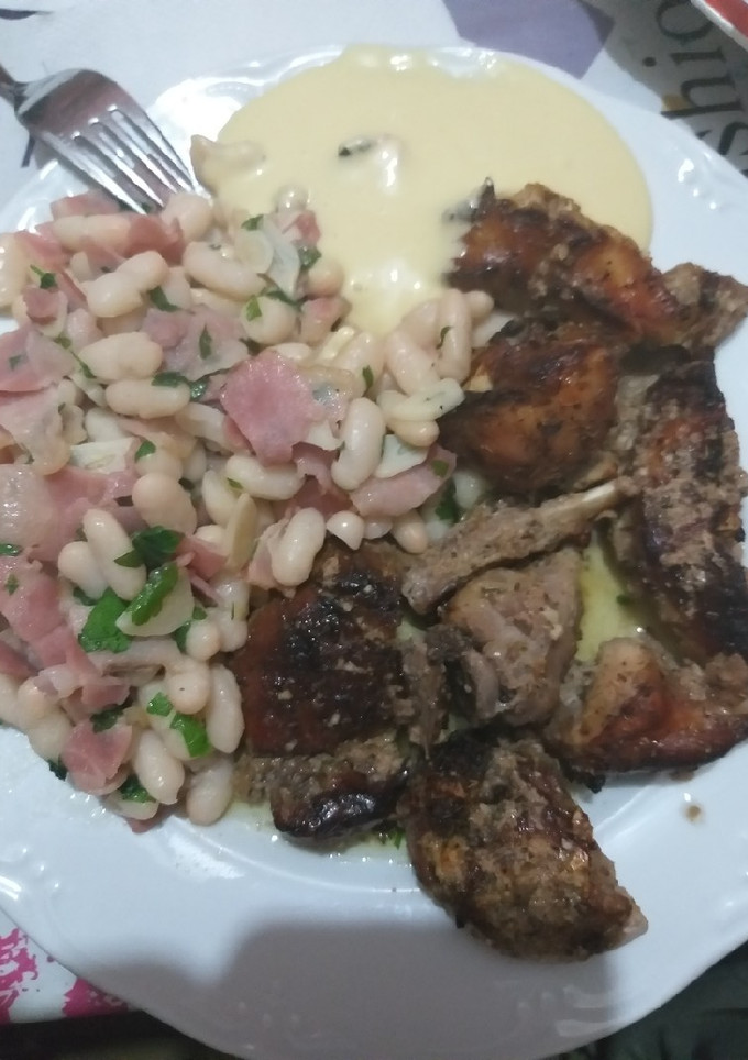 Una foto de Conill amb mongetes