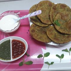 Pudina dal ki puri A picture of Pudina dal ki puri.