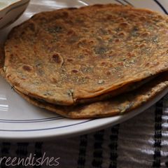 A picture of Mint Paratha.