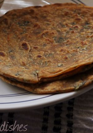A picture of Mint Paratha.