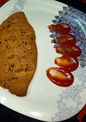 वेजिटेबल स्टफ्ड गार्लिक ब्रेड (Vegetable stuffed garlic bread recipe in hindi) रेसिपी मुख्य फोटो