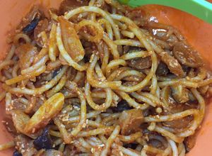 Foto resep Sphagetti sosis jamur dengan pasta tomat