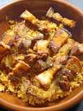 Patatas revolconas con torreznos -fácil-