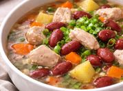 Gambar sup kacang merah ayam