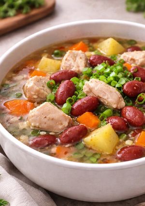 Foto resep Sup Ayam Kacang Merah Bening