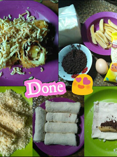 Foto resep Roti goreng isi coklat Pisang