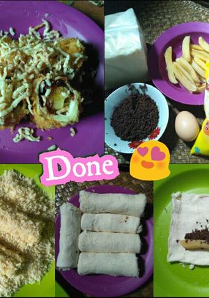 Foto resep Roti goreng isi coklat Pisang
