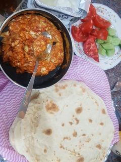 عکسی از دستور نان لواش تابه ای