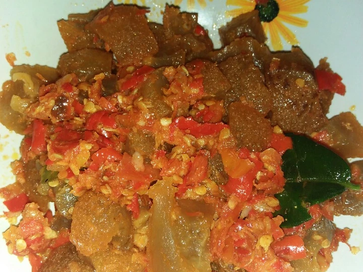 Cara Gampang Menyiapkan Resep Balado kikil sapi super pedas yang Menggugah Selera