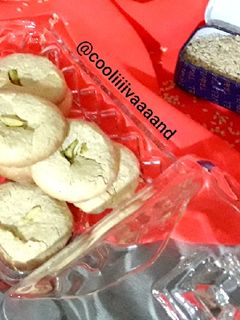 عکسی از دستور شیرینی پفکی کنجدی(بدون آرد)