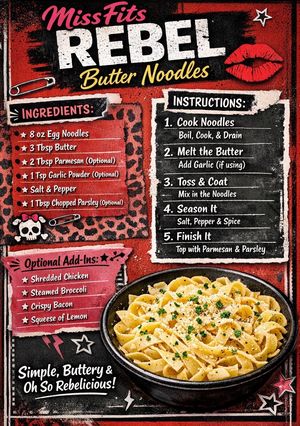 A picture of Butter Noodles.