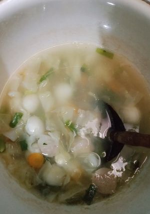 Foto resep Sayur Sop Telur Puyuh & Bakso