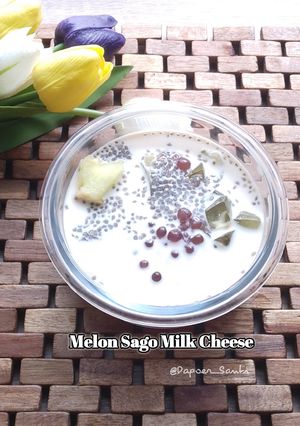 Foto resep Melon Sago Milk Cheese
