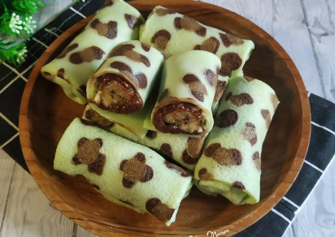 Resep Dadar Gulung Vla Coklat Pisang Resep Dadar Gulung Vla Coklat Pisang