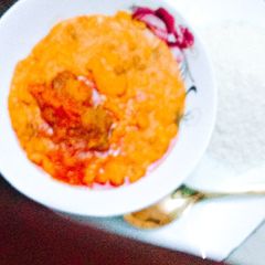 A picture of Beans Pudding.