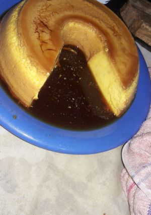 Una foto de Flan casero