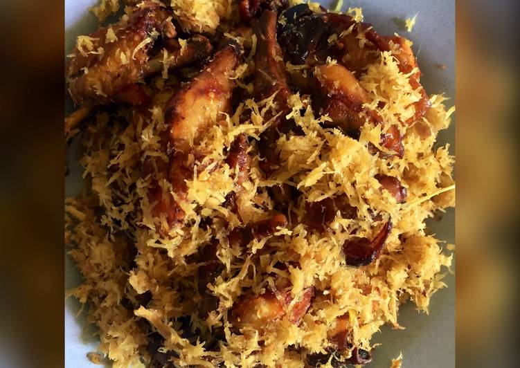 Resep Ayam goreng serundeng(kelapa)tulang lunak ala saya?, Lezat Sekali